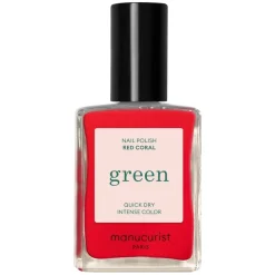 Green Nail Polish Red Coral 15ml