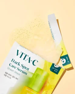 Green Tangerine Vita C Dark Spot Care Serum Sheet Mask 5x28g