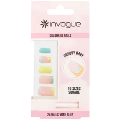 Groovy Baby Nails Square Nails 24pcs