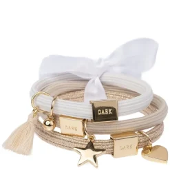 Hair Ties With Charms Combo Sands With Gold