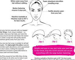 Hair Towel Wrap 2pcs