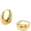 Hedvig Classic Wide Hoop Earrings Gold