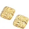 Hilde Knot Gold Stud Earrings