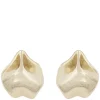 Hilma Earrings Plain Gold Onesize