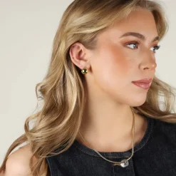 Honey Ball Earring Gold Onesize