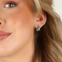 Honey Drop Earring Silver 12mm