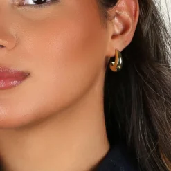 Honey Drop Oval Earring Gold Onesize