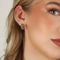 Honey Oval Earring Gold Onesize