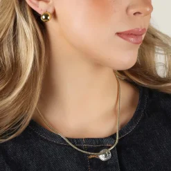 Honey Skinny Necklace Gold 45cm