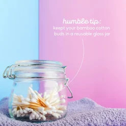 Humble Natural Cotton Swabs White 100pcs