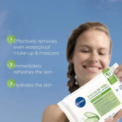 3-In-1 Aloe Vera Cleansing Wipes 25pcs