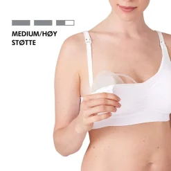 3-In-1 Nursing And Pumping Bra White XL