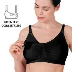 3-In-1 Nursing And Pumping Bra Black XXL