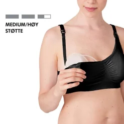 3-In-1 Nursing And Pumping Bra Black XXL