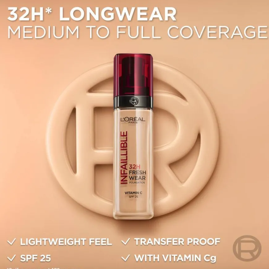 Infaillible Fresh Wear 32H Liquid Foundation 365 Cool Undertone 30ml