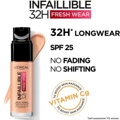 Infaillible Fresh Wear 32H Liquid Foundation 140 Cool Undertone 30ml