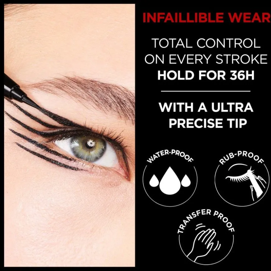 Infaillible Grip 36H Micro-Fine Eyeliner 04 Dew Berry 0,4g