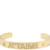 Je T'aime Crystal Cuff Gold