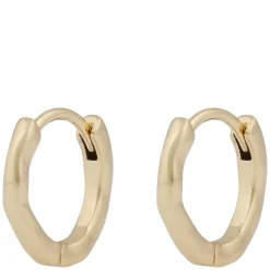 Jen Small Ring Earrings Plain Gold Onesize