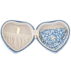 Jewelry Box Heart Mw Liberty Feather Blue