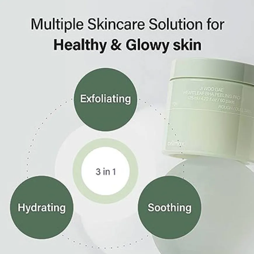 Ji Woo Gae Heartleaf BHA Peeling Pad 60pcs