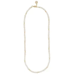 Julie Pearl Necklace Gold/White