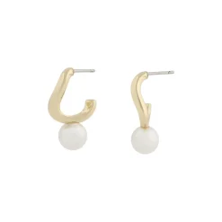 Julie Small Earring Gold/White