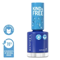 Kind & Free Clean Cosmetics Nail Polish 169 Saphirre Soar 8ml