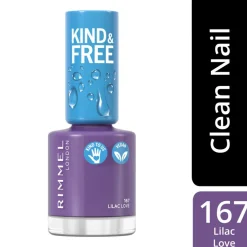 Kind & Free Clean Cosmetics Nail Polish 167 Lilac Love 8ml