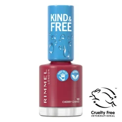 Kind & Free Clean Cosmetics Nail Polish 166 Cherry Chance 8ml