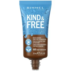 Kind & Free Moisturising Skin Tint Foundation 605 Deep Chocolate 30ml