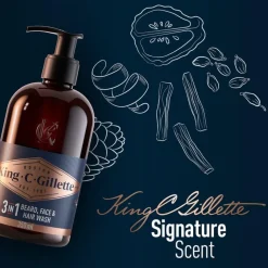 King C Gillette 3-In-1 Beard Wash 350ml