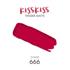 Kiss Kiss Tender Matte Lipstick 666 Lucky Pink 2,8g