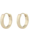 Lara Small Ear Ring Plain Gold Onesize