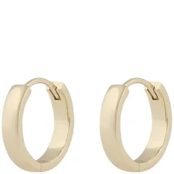 Lara Small Ear Ring Plain Gold Onesize
