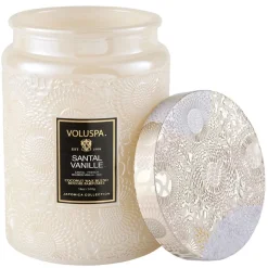 Large Glass Jar Candle Santal Vanille 455g