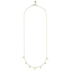 Lauren Charm Necklace Plain Gold 45cm