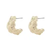 Lauren Oval Earring Plain Gold