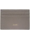 Leather Card Holder Dark Taupe