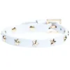 Leather Star Stud Bracelet Mini White