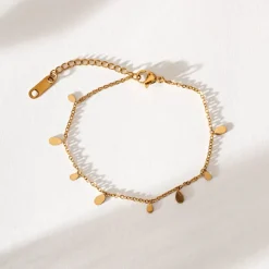 Lia Tiny Oval Bracelet Stainless Steel 1pcs