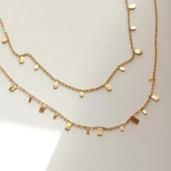 Lia Tiny Oval Necklace Stainless Steel 1pcs