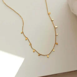 Lia Tiny Oval Necklace Stainless Steel 1pcs