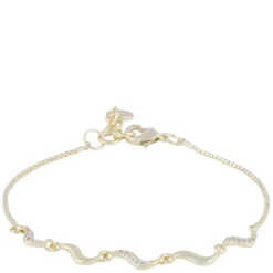 Line Bracelet Gold/Clear Onesize