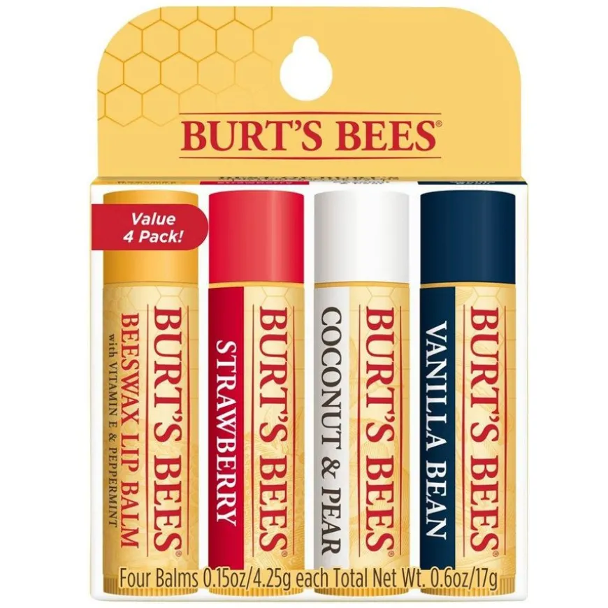 Lip Balm 4 Pack Assorted 4pcs