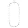 Lisbon Big Necklace Plain SIlver 45cm