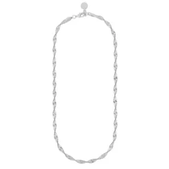 Lisbon Big Necklace Plain SIlver 45cm