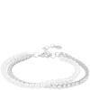 Lucy Double Bracelet Silver White Onesize