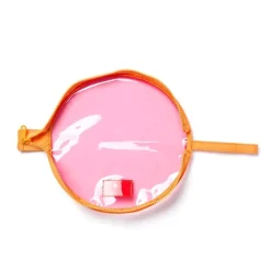 Lunar Flat Lay Makeup Pouch Pink and Orange