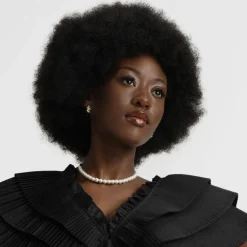 Lydia Big Twist Ring Earring Plain Gold Onesize